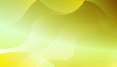 Dalga yeşil sarı degrade şekli Ile Soyut Arkaplan. Fütüristik reklam için, kitapçıklar. Renk gradyan ile vektör Illustration