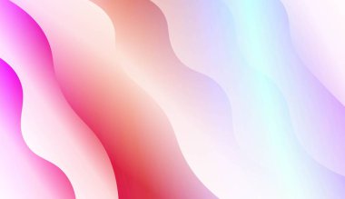 Dalga geometrik şekli Ile şablon arka plan. Tasarım, sunum, Iş için. Renk gradyan ile vektör Illustration.