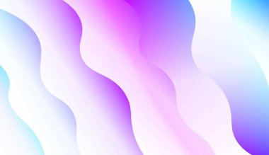 Dalga geometrik şekli Ile şablon arka plan. Tasarım, sunum, Iş için. Renk gradyan ile vektör Illustration.