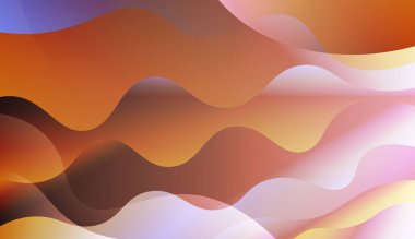 Bulanık dekoratif tasarım Ile soyut stil Içinde dalga, eğrisi hatları. Başlık sayfası, reklam, poster, banner Için tasarım. Renk gradyan ile vektör Illustration.