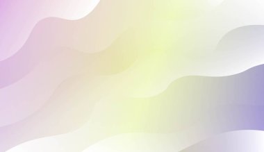 Dalgalı Arkaplan. Fütürist Reklam ve Broşürler için. Renk Gradyanlı Vektör İllüstrasyonu.