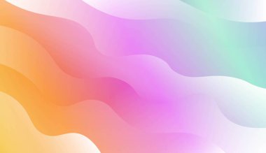 Dinamik Efektli Modern Arkaplan. Fütürist Reklam ve Broşürler için. Renk Gradyanlı Vektör İllüstrasyonu.