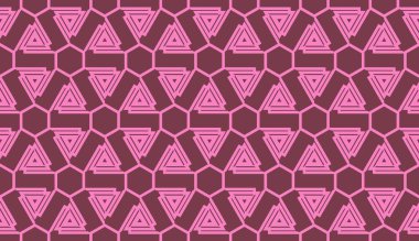 Soyut modern süslemeli tasarım modeli. Üçgen tarzı. Vektör Kusursuz illüstrasyon.