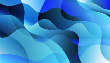 Dalga geometrik şekli Ile şablon arka plan. Flyer, broşür, kitapçık ve Web siteleri tasarım vektör Illustration renk gradyan ile