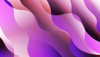 Soyut dalgalar. Fütüristik teknoloji tarzı arka plan. Tasarım kapak sayfası, poster, banner web siteleri Için. Renk gradyan ile vektör Illustration.