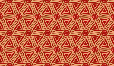 Geometrik desenli şablon. Kusursuz Vektör illüstrasyonu. Üçgen biçimi.