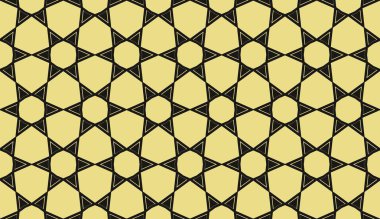 Renk tasarımı geometrik deseni. Dikişsiz vektör illüstrasyon sarı renk.