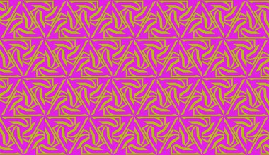 Çokgen geometrik elementlerle desen. Kusursuz Vektör illüstrasyonu. Duvar kağıdı şablonu, iç tasarım, dekorasyon, hatıra defteri sayfası.