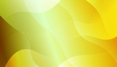 Dalga yeşil sarı degrade şekli Ile Soyut Arkaplan. Fütüristik reklam için, kitapçıklar. Renk gradyan ile vektör Illustration