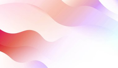 Dalga geometrik şekli Ile şablon arka plan. Tasarım kapak sayfası, poster, banner web siteleri Için. Renk gradyan ile vektör Illustration.