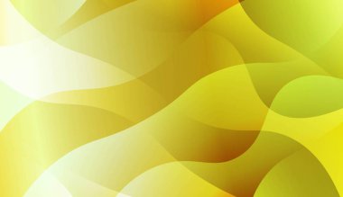 Dalga yeşil sarı degrade şekli Ile Soyut Arkaplan. Fütüristik reklam için, kitapçıklar. Renk gradyan ile vektör Illustration