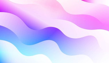 Dalga, eğrisi hatları Ile modern tarzda bulanık dekoratif tasarım. Tasarım, sunum, Iş için. Renk gradyan ile vektör Illustration.