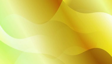 Dalga yeşil sarı degrade şekli Ile Soyut Arkaplan. Fütüristik reklam için, kitapçıklar. Renk gradyan ile vektör Illustration