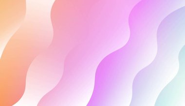 Çizgilerle Geometrik Desen, Dalga. Tasarım ilanın için, Banner, kapak sayfası. Renk Gradyanlı Vektör İllüstrasyonu.