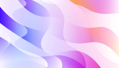 Bulanık dekoratif tasarım Ile soyut stil Içinde dalga, eğrisi hatları. Tasarım, sunum, Iş için. Renk gradyan ile vektör Illustration.