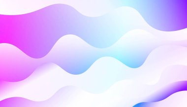 Dalga, eğrisi hatları Ile modern tarzda bulanık dekoratif tasarım. Zarif desen kapak kitabı için. Renk gradyan ile vektör Illustration.