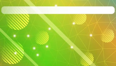 Üçgen, çizgi, daire, metin alanı ile dekoratif arka plan. Flyer, ekran, iş sunumu için. Vektör Illustration. Bulanık arka plan, pürüzsüz degrade doku rengi.