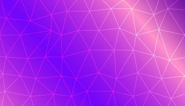 Soyut üçgen tarzında, gradyanı olan renkli çizimler. Marka kitabı için modern bir model. Vektör çizimi. Yaratıcı gradyan rengi