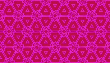 Soyut modern süslemeli tasarım modeli. Üçgen tarzı. Vektör Kusursuz illüstrasyon.