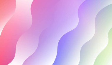 Dalgalı arka plan. Tasarım broşürü, banner, açılış sayfası için. Renk gradyan ile vektör Illustration.