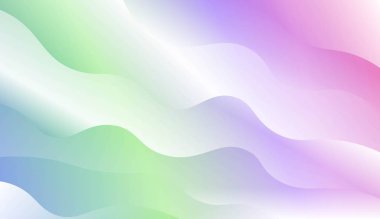 Dalga geometrik şekli Ile şablon arka plan. Tasarım, sunum, Iş için. Renk gradyan ile vektör Illustration.