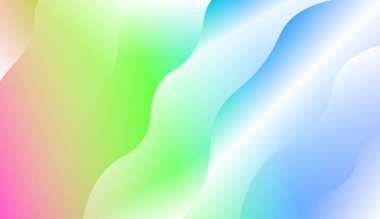 Dalga, eğrisi hatları Ile modern tarzda bulanık dekoratif tasarım. Zarif desen kapak kitabı için. Renk gradyan ile vektör Illustration.