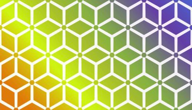 Eğri çizgili düzen. Soyut Hipster Deseni. Gradyan Arka plan. Ekran Tasarımı, Sunum, Duvar Kağıdı. Tatil Nesnesi. Vektör İllüstrasyonu