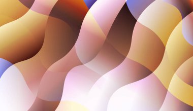 Dalga Soyut Arkaplan. Yaratıcı şablonlar, kartlar, renk kapakları seti için. Vektör Illustration.