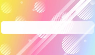 Çizgi, daire ile renkli degrade renk Arkaplan. Duvar kağıdı. Tasarım reklamı, banner, kapak sayfası için. Vektör Illustration.