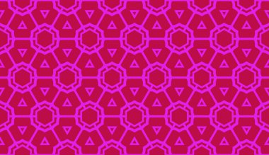 Geometrik desenli şablon. Kusursuz Vektör illüstrasyonu. Üçgen biçimi.