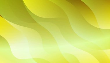 Dalga yeşil sarı degrade şekli Ile Soyut Arkaplan. Fütüristik reklam için, kitapçıklar. Renk gradyan ile vektör Illustration