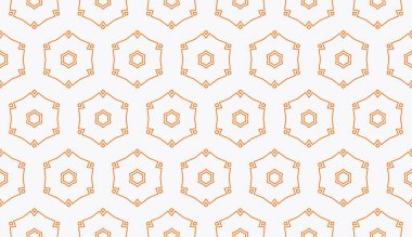 Şekil olarak dekoratif duvar kağıdı tasarımı. Vektör soyut arkaplan. Modern geometrik dikişsiz desen. Tatil dekorasyonu ve tatil ambalajı için Vektör pürüzsüz desen
