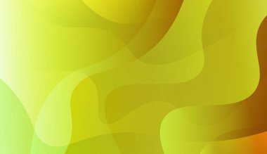 Dalga geometrik şekli Ile şablon arka plan. Şablon cep telefonu arka planlar için. Vektör Illustration yeşil sarı renk degrade ile.