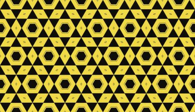 Sarı. Soyut Dikişsiz geometrik desen. duvar kağıtları için, Web sayfası arka plan, yüzey dokular, reklam kitapçıklar, afiş için görüntü. Vektör Illustration