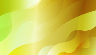 Dalga yeşil sarı degrade şekli Ile Soyut Arkaplan. Fütüristik reklam için, kitapçıklar. Renk gradyan ile vektör Illustration