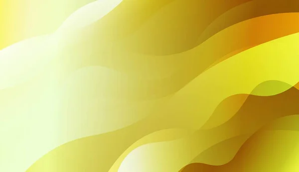 Abstract Background with Wave Green Yellow Gradient Shape. Для футуристических объявлений, буклетов. Векторная иллюстрация с цветным градиентом — стоковый вектор