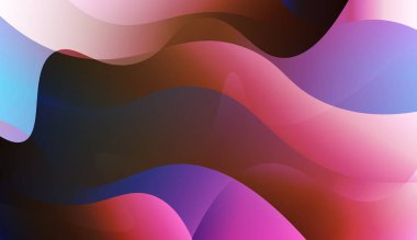 Eğri çizgileri ile Şablon Soyut Arka Plan. Şablon Cep Telefonu Arka Planlar için. Renk Gradyan lı Vektör Çizimi