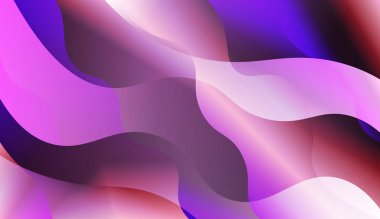 Dalga Gradyan Şekli ile Soyut Arka Plan. Fütüristik Reklam, Kitapçıklar için. Renk Gradyan lı Vektör Çizimi.