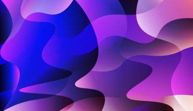 Dalgalı arka plan. Başlık sayfası, reklam, poster, banner Için tasarım. Renk gradyan ile vektör Illustration