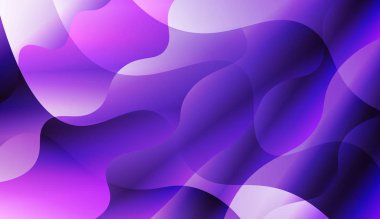 Bulanık dekoratif tasarım Ile soyut stil Içinde dalga, eğrisi hatları. Tasarım reklamı, banner, kapak sayfası için. Renk gradyan ile vektör Illustration