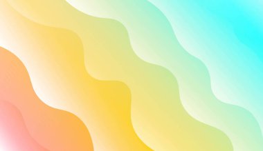 Renk Gradyan Geometrik Şekliyle Geleceğin Arkaplanı. Design Flyer, Banner, Landing Page için. Renk Gradyanlı Vektör İllüstrasyonu.