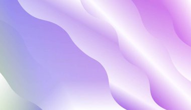 Modern Parlak Dalgalar. Tasarım reklamınız, Banner'ınız, kapak sayfanız için. Renk Gradyan lı Vektör Çizimi.