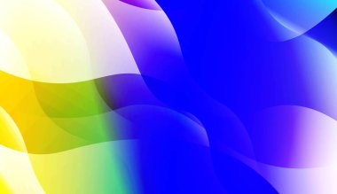 Eğriçizgileri, Dalga Şekli ile Şablon Soyut Arka Plan. İş Sunum Duvar Kağıdı, El İlanı, Kapak için. Renk Gradyan lı Vektör Çizimi.