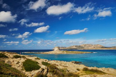 Emerald Coast Sardunya, İtalya'nın doğal manzara. Stintino bölge
