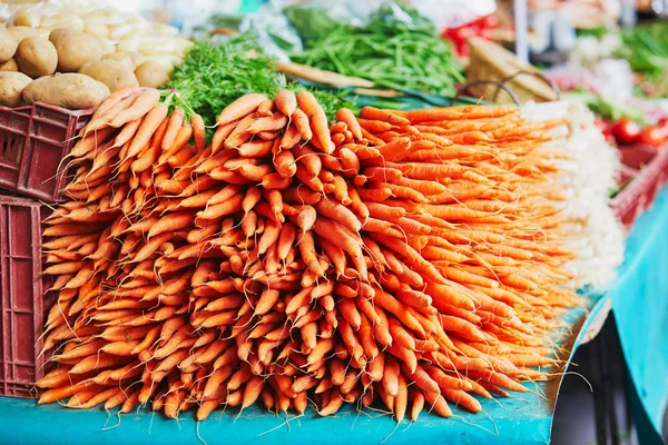 Legumes Orgânicos Frescos Frutas Mercado Agricultores Paris França Mercado Europeu — Fotografia de Stock