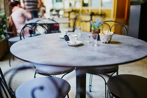 Boş kahve fincanı tablosundaki kafe ya da restoran Lugano, Ticino, İsviçre