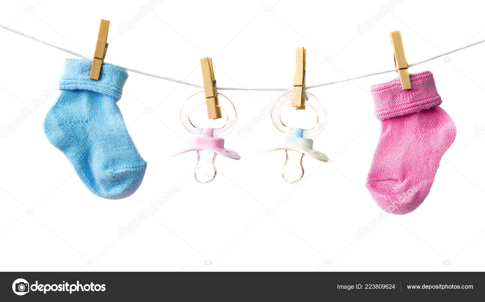 blue baby socks