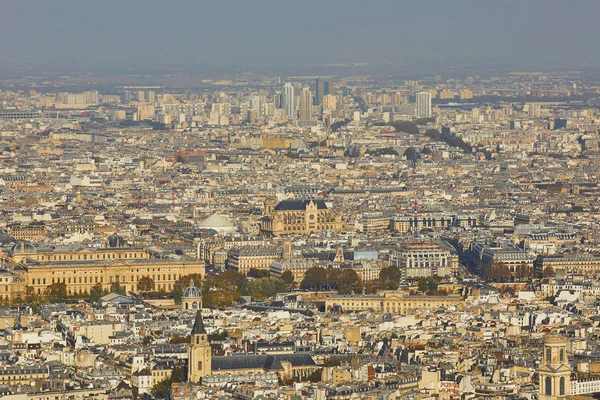 Malowniczy widok z lotu ptaka, z centrum Paryża — Zdjęcie stockowe