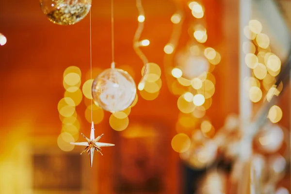 Belles décorations de Noël en verre — Photo