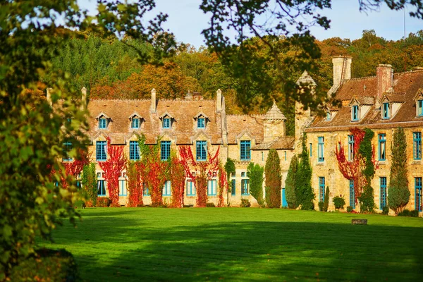 Γραφική Άποψη Του Abbaye Des Vaux Cernay Μοναστηριού Της Cistercian — Φωτογραφία Αρχείου